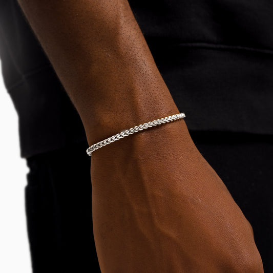 Franco bracelet 3 mm silver