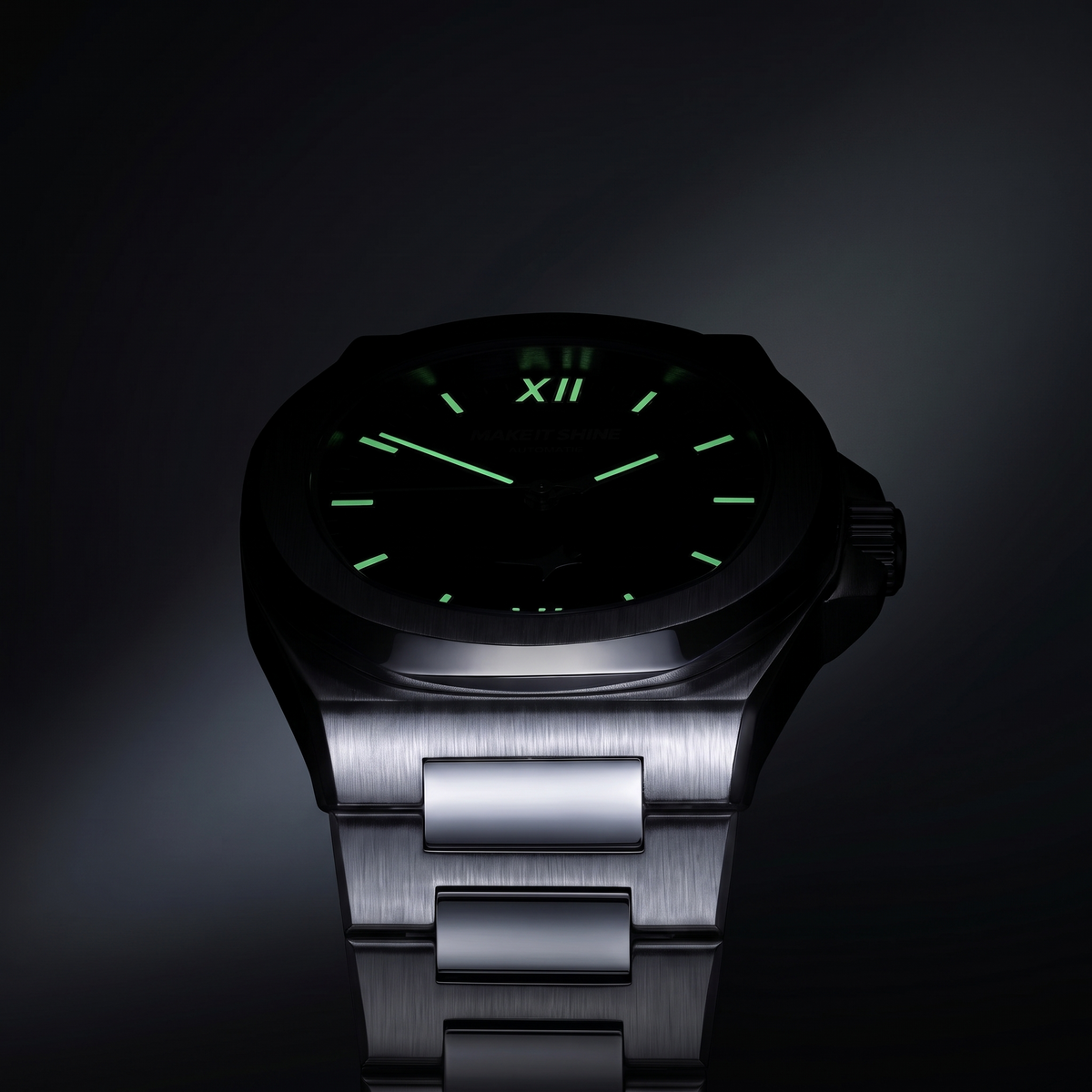 ASON1 - Cadran Vert & Bracelet Acier inoxydable 316L