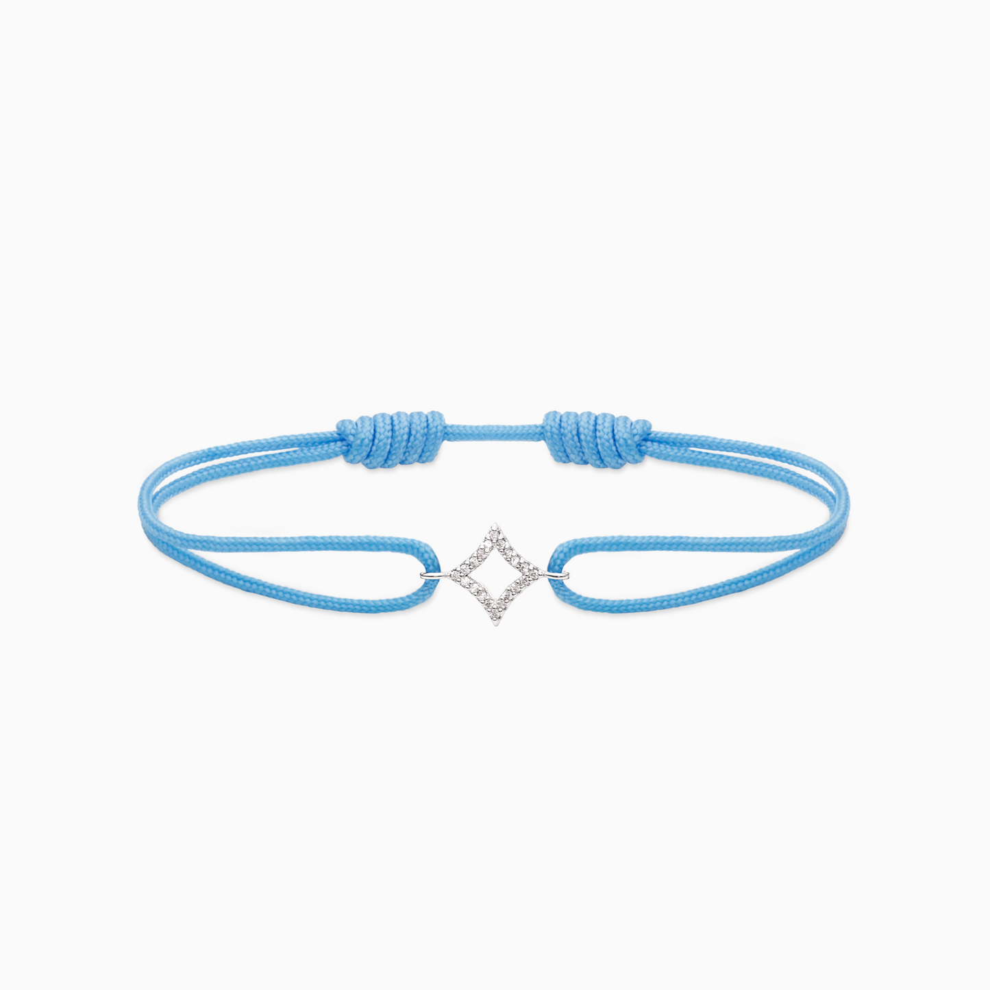 Bracelet cordon Hollow Star - Bleu