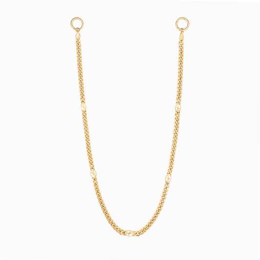 Wallet Chain Cuban link Signature 6 mm Dorée