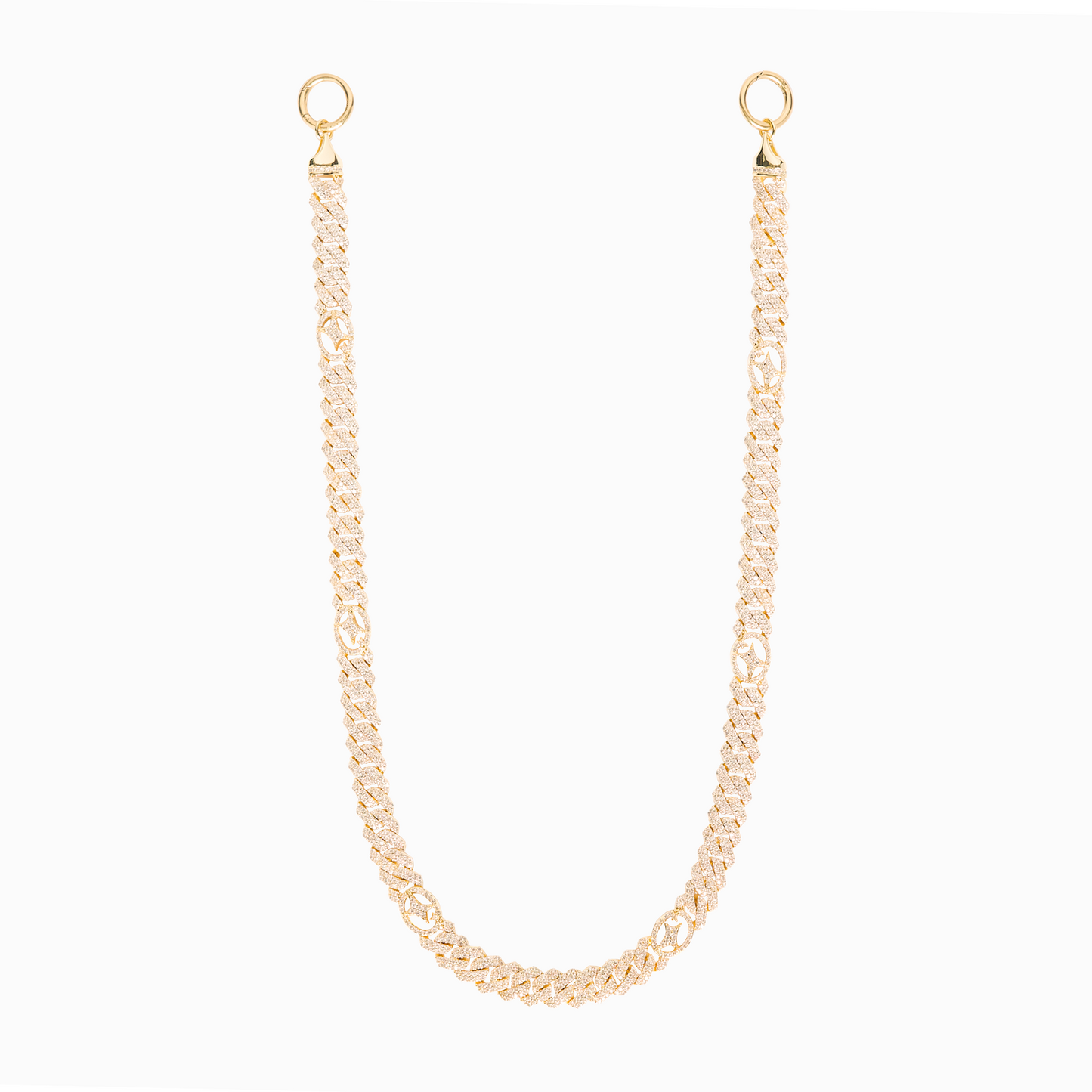 Wallet Chain Prong link Signature 10 mm Dorée