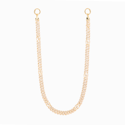 Wallet Chain Prong link Signature 10 mm Dorée