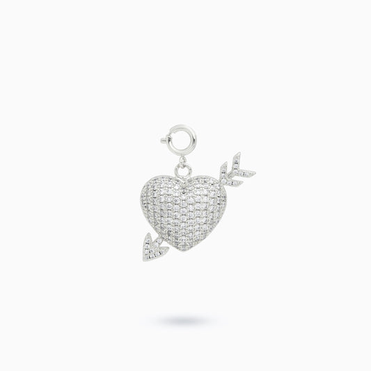 Sleakz Pendant - Locked heart silver