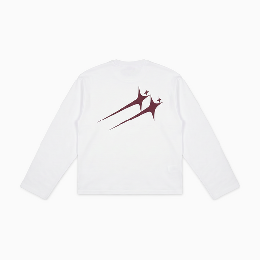 Long sleeve Twin Stars - Blanc