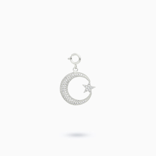 Sleakz Pendant - Silver Crescent Moon