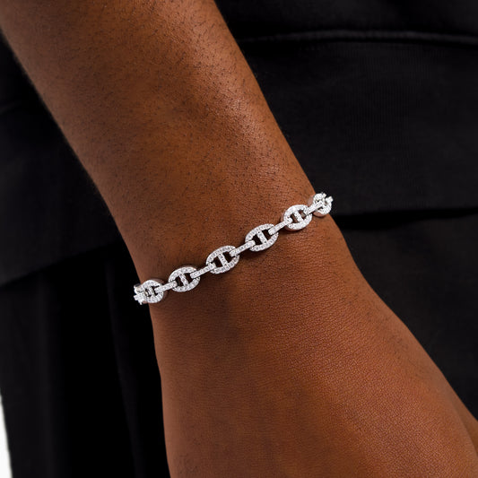 Mariner link bracelet 5mm silver