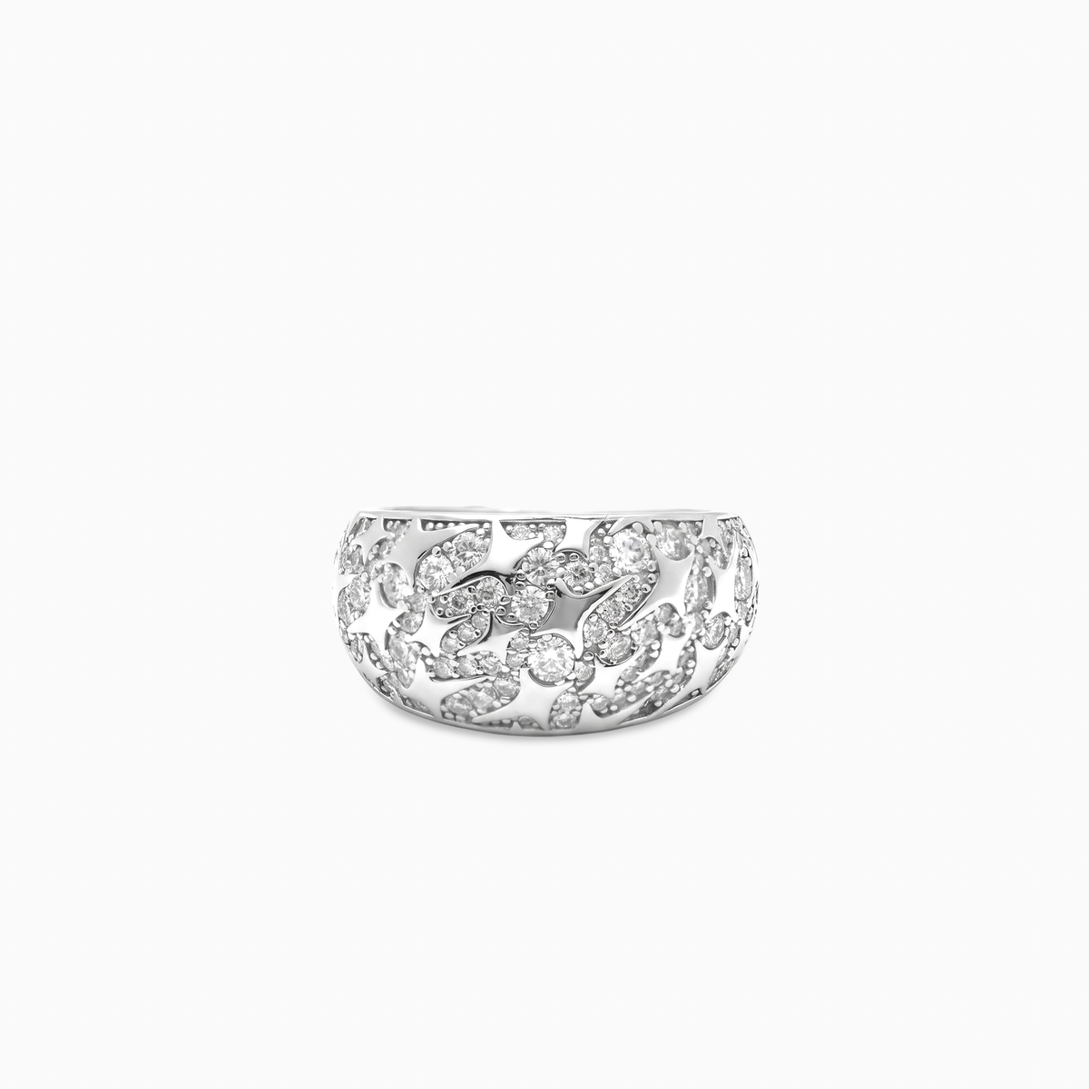 Iced Monogram Signet ring - Argent 925 / Moissanite VVS