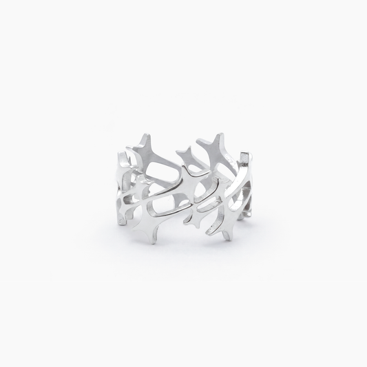 Monogram Ring Argenté