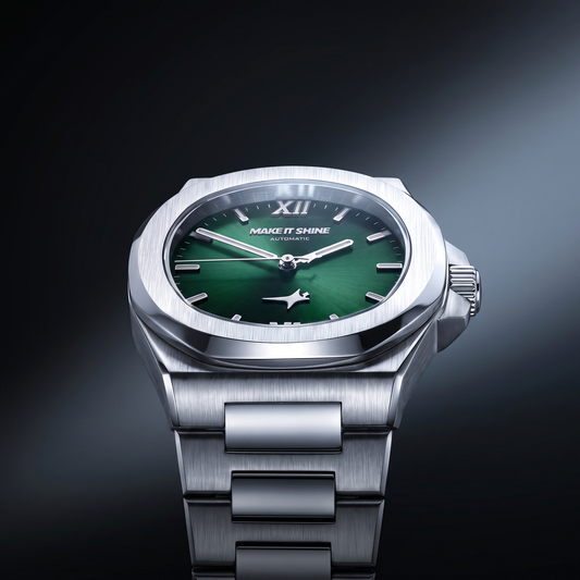 ASON1 - Cadran Vert & Bracelet Acier inoxydable 316L