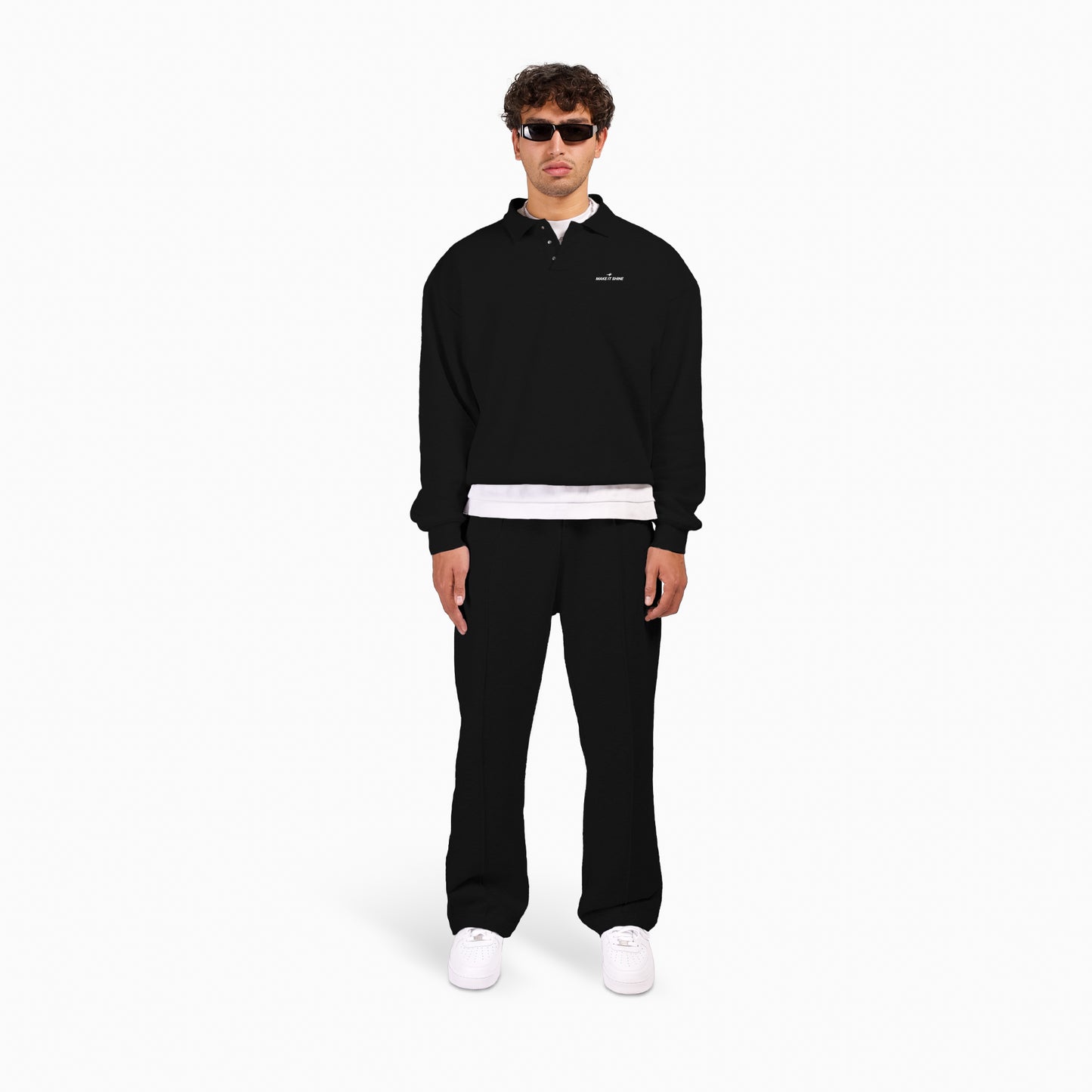 Polo sweater Signature - Noir