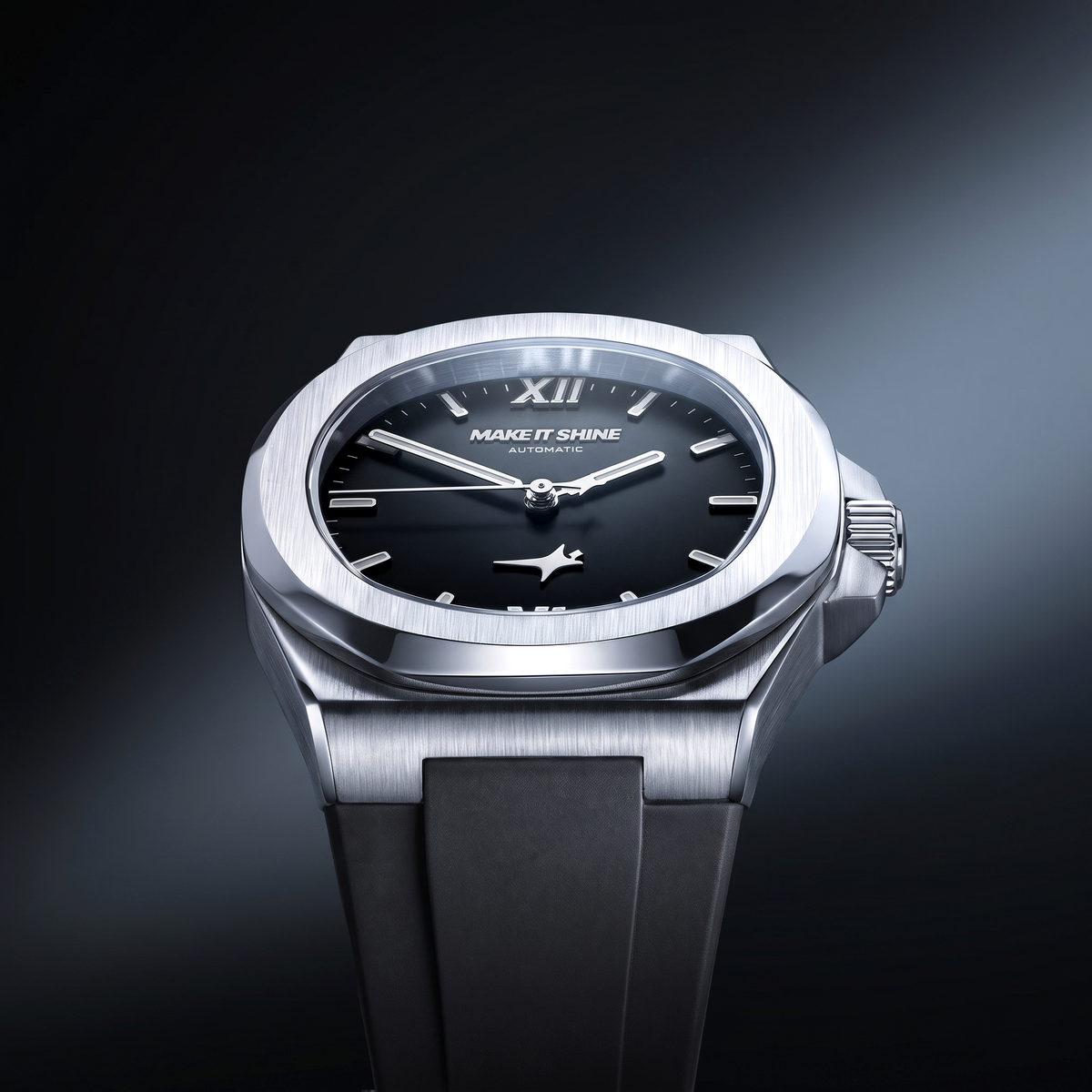ASON1 - Black Dial & Rubber Strap