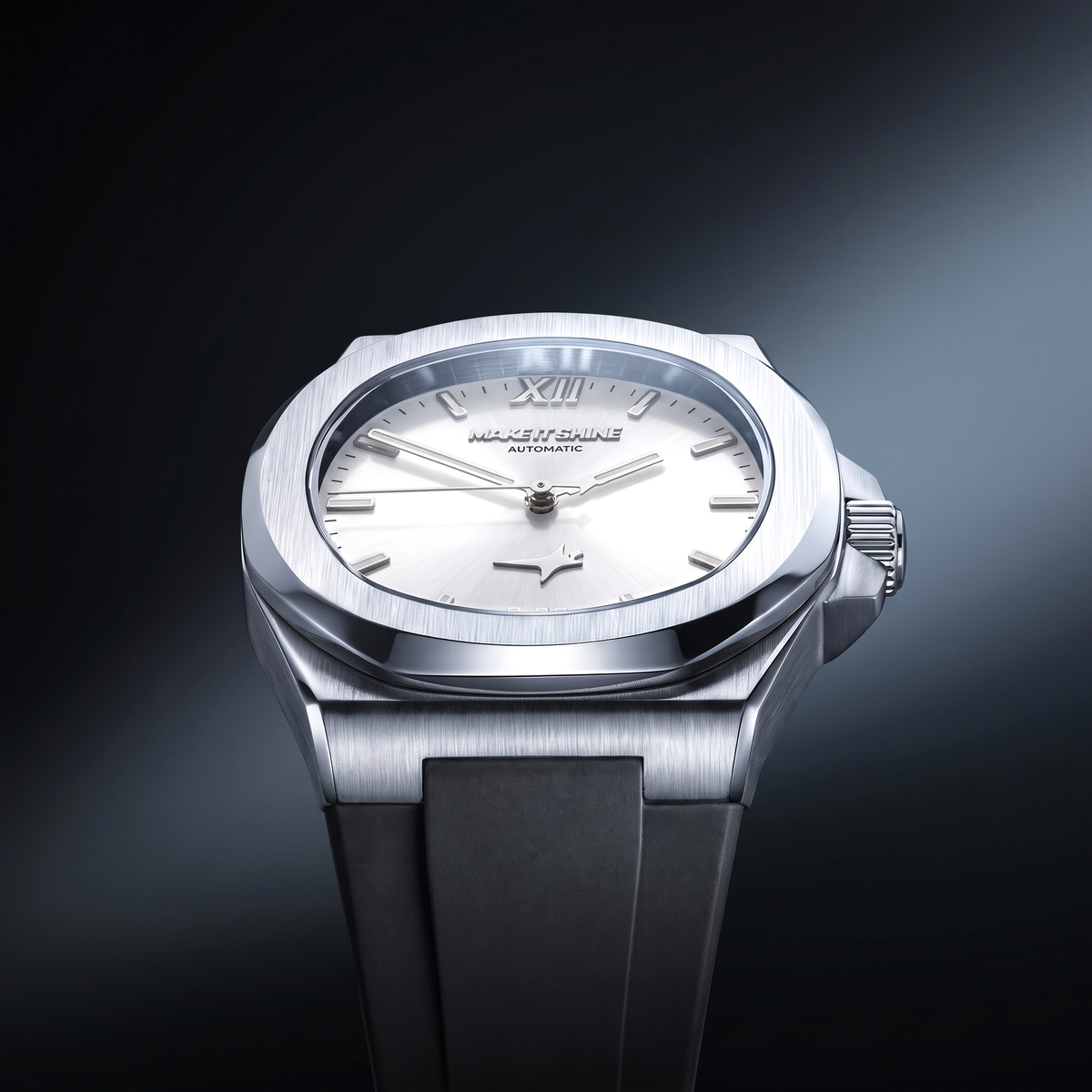 ASON1 - White Dial & Rubber Strap