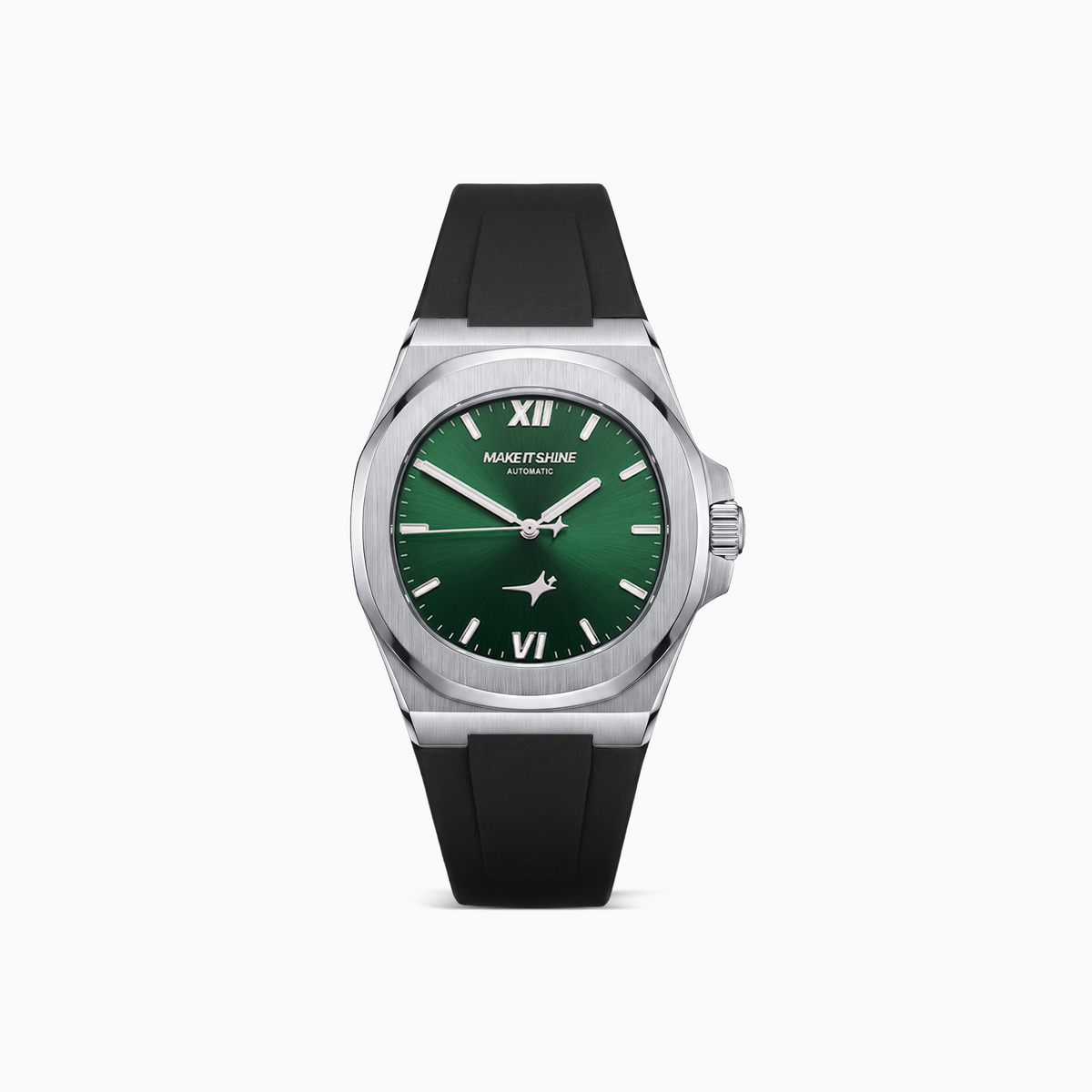 ASON1 - Cadran Vert & Bracelet Rubber
