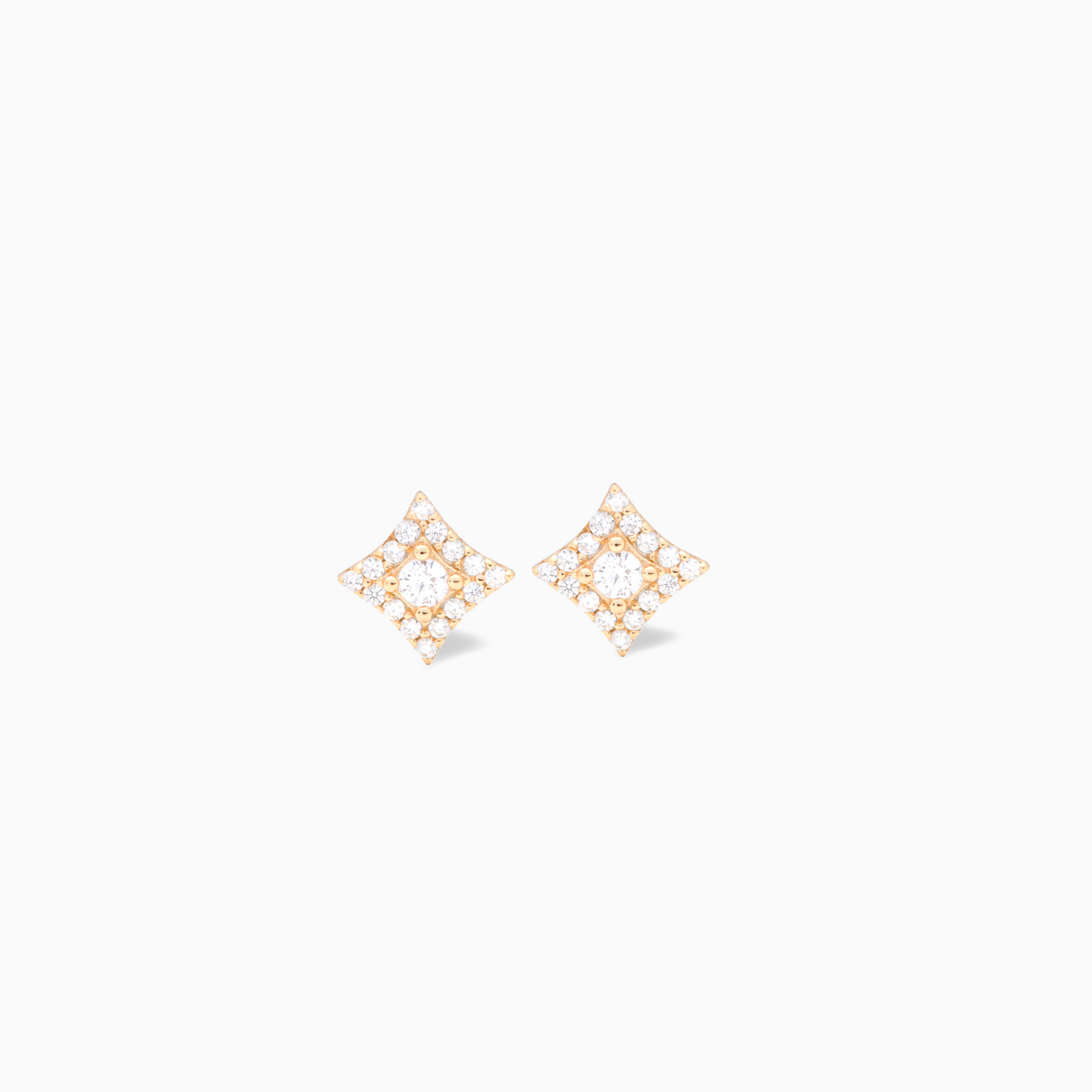 Star earrings dorées