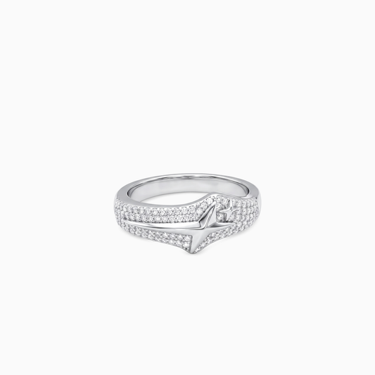 Iced Signature ring V2 - Argent 925 / Moissanite VVS