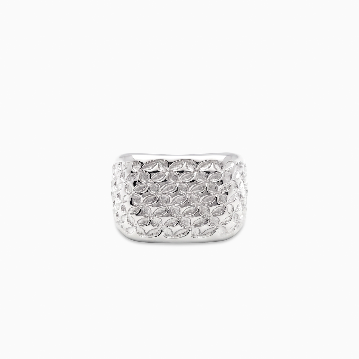 Starfield Square Signet ring - Argentée