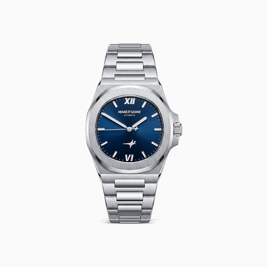 ASON1 - Cadran Bleu & Bracelet Acier inoxydable 316L