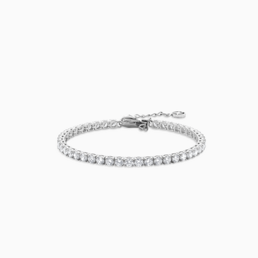 Bracelet Tennis 3 mm argenté