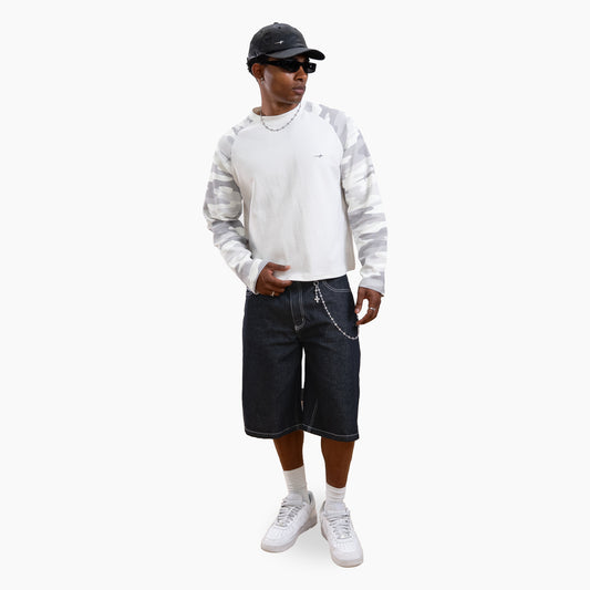 Camo waffle long sleeve - Gris
