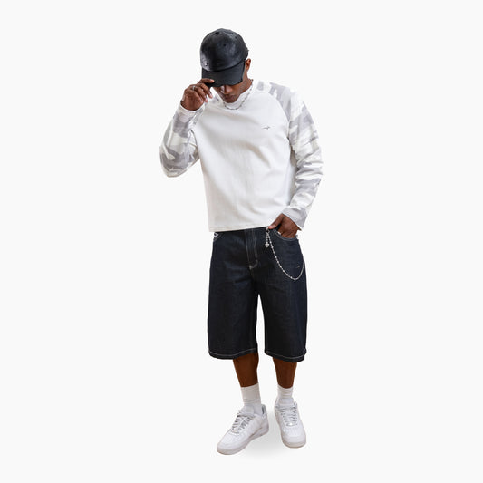 Camo waffle long sleeve - Gris