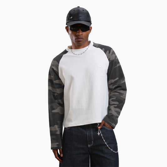 Camo waffle long sleeve - Vert