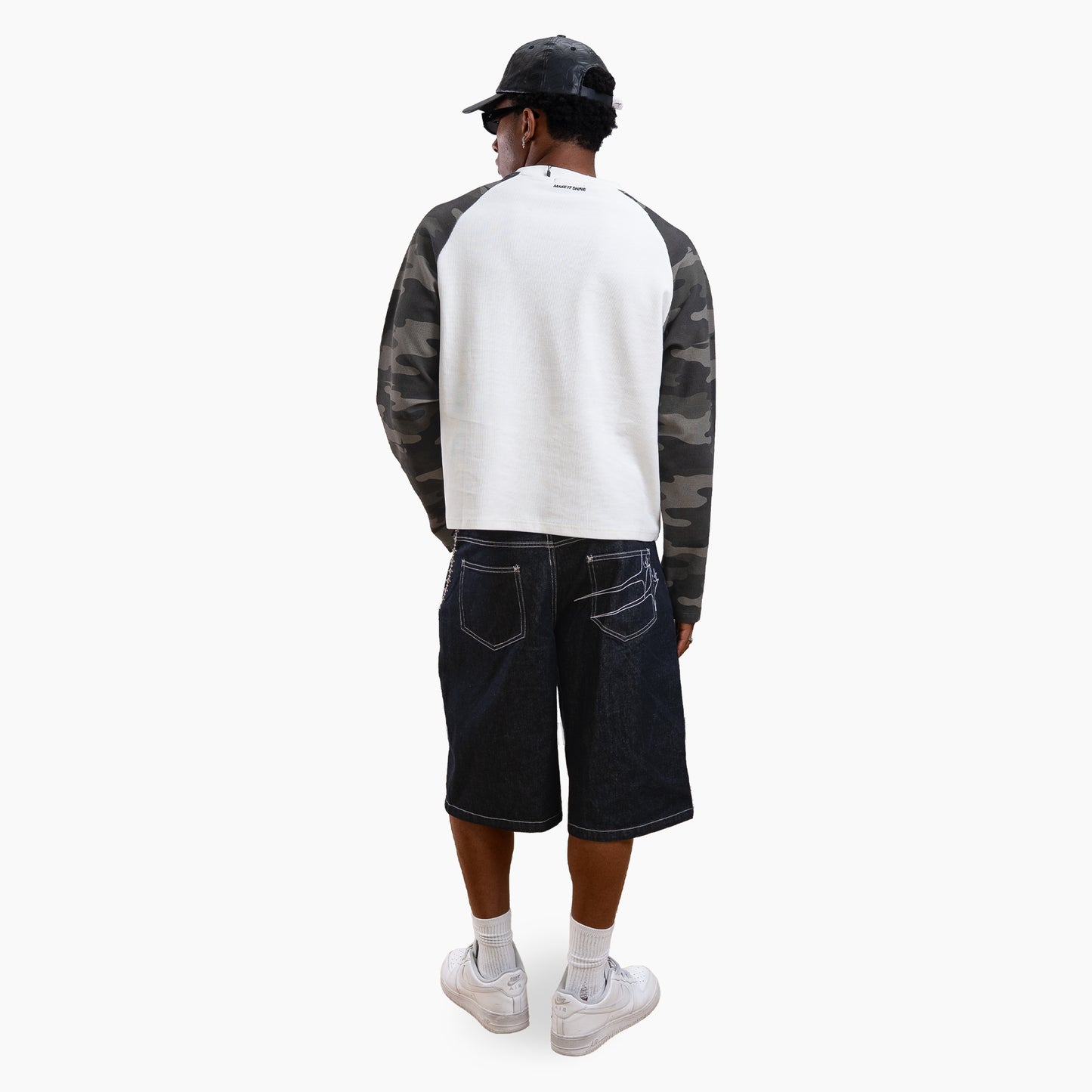 Camo waffle long sleeve - Vert