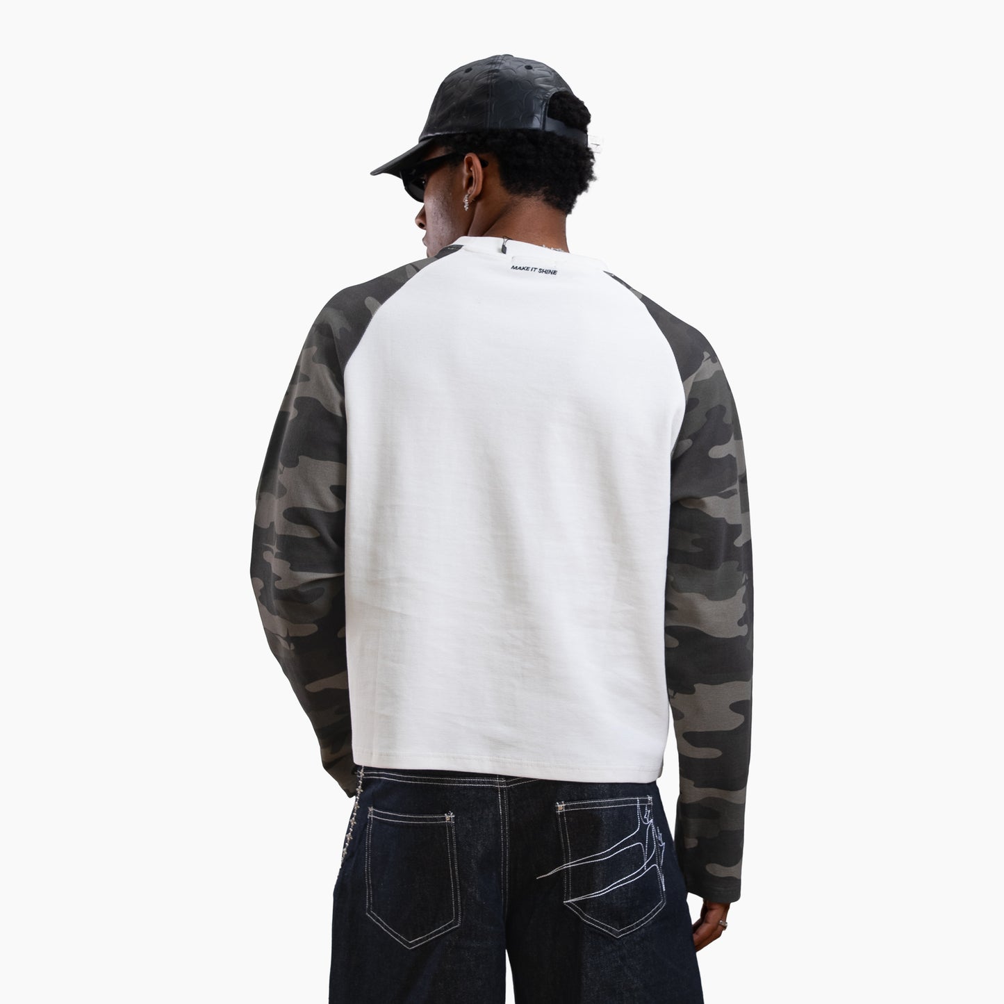 Camo waffle long sleeve - Vert