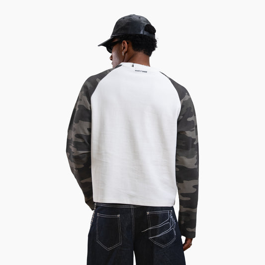 Camo waffle long sleeve - Vert