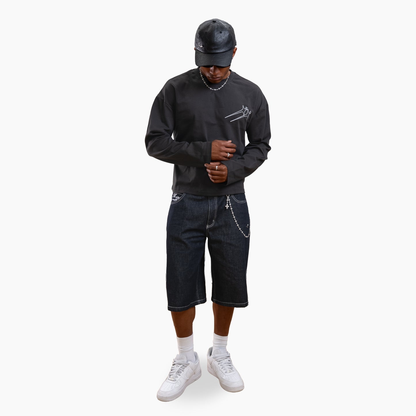Long sleeve Twin Stars - Noir
