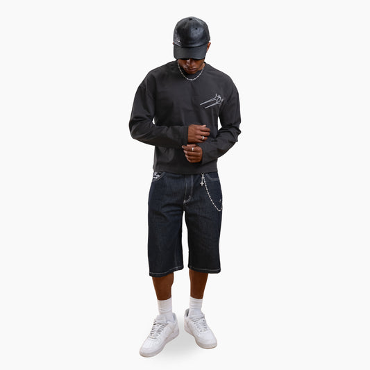 Long sleeve Twin Stars - Noir