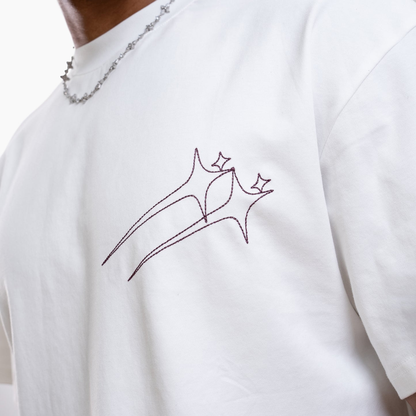 T-shirt Twin Stars - Blanc