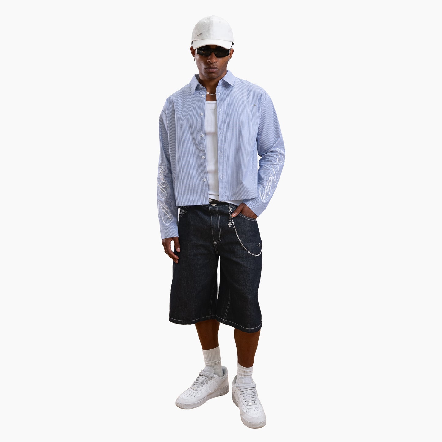 Striped long sleeve Shirt - Bleu & Blanc