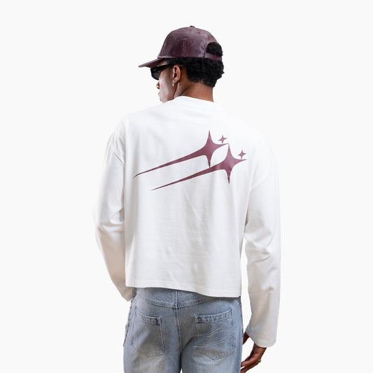 Long sleeve Twin Stars - Blanc