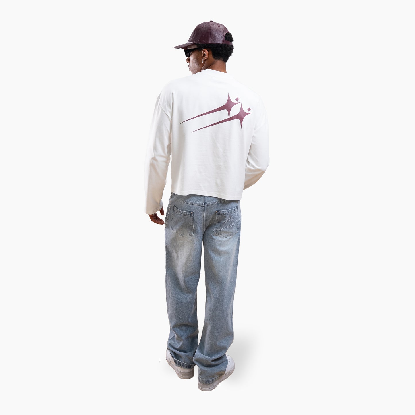 Long sleeve Twin Stars - Blanc