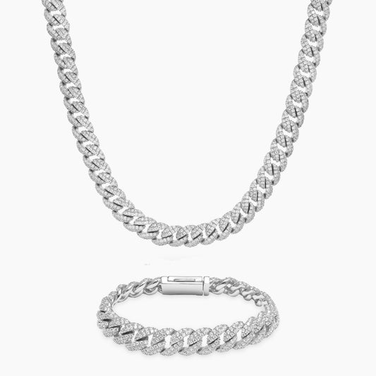 Ensemble Iced cuban link 10mm